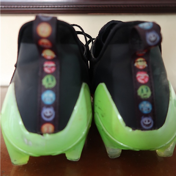 Adidas Adizero Mens Size 12 Football Cleats Big Mood Athletic Black Emoji Shoes - Picture 4 of 7